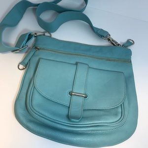 Roots leather crossbody/shoulder bag